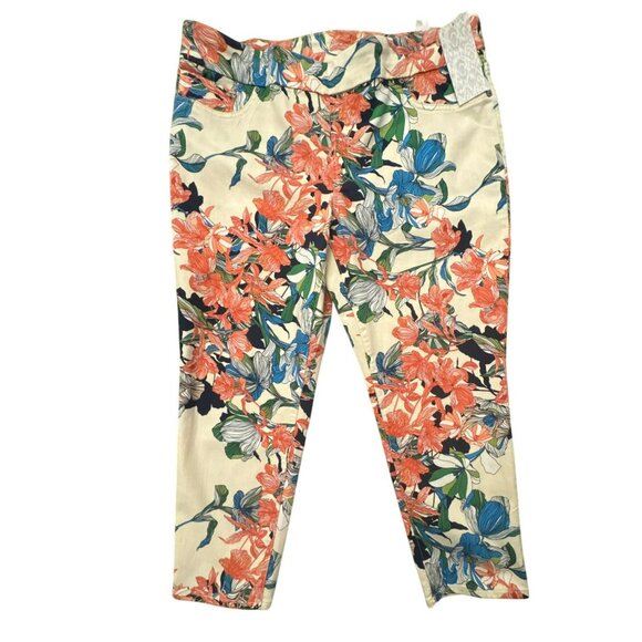 Chico's Pants - Chicos Tropical Floral Print Jeggings Size 2.5P US 14P Ankle Pants Petite NWT